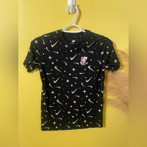 Nike Kids Black and White Logo Tee